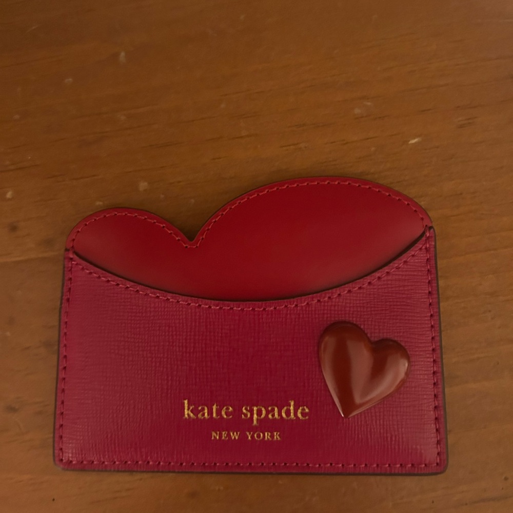 Kate Spade Valentine’s Day  Card Holder with Heart Accent
